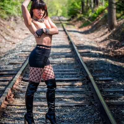 Outdoor boudoir photography